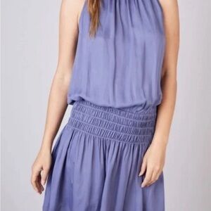 DO+BE Purple Smocked Halter Sundress